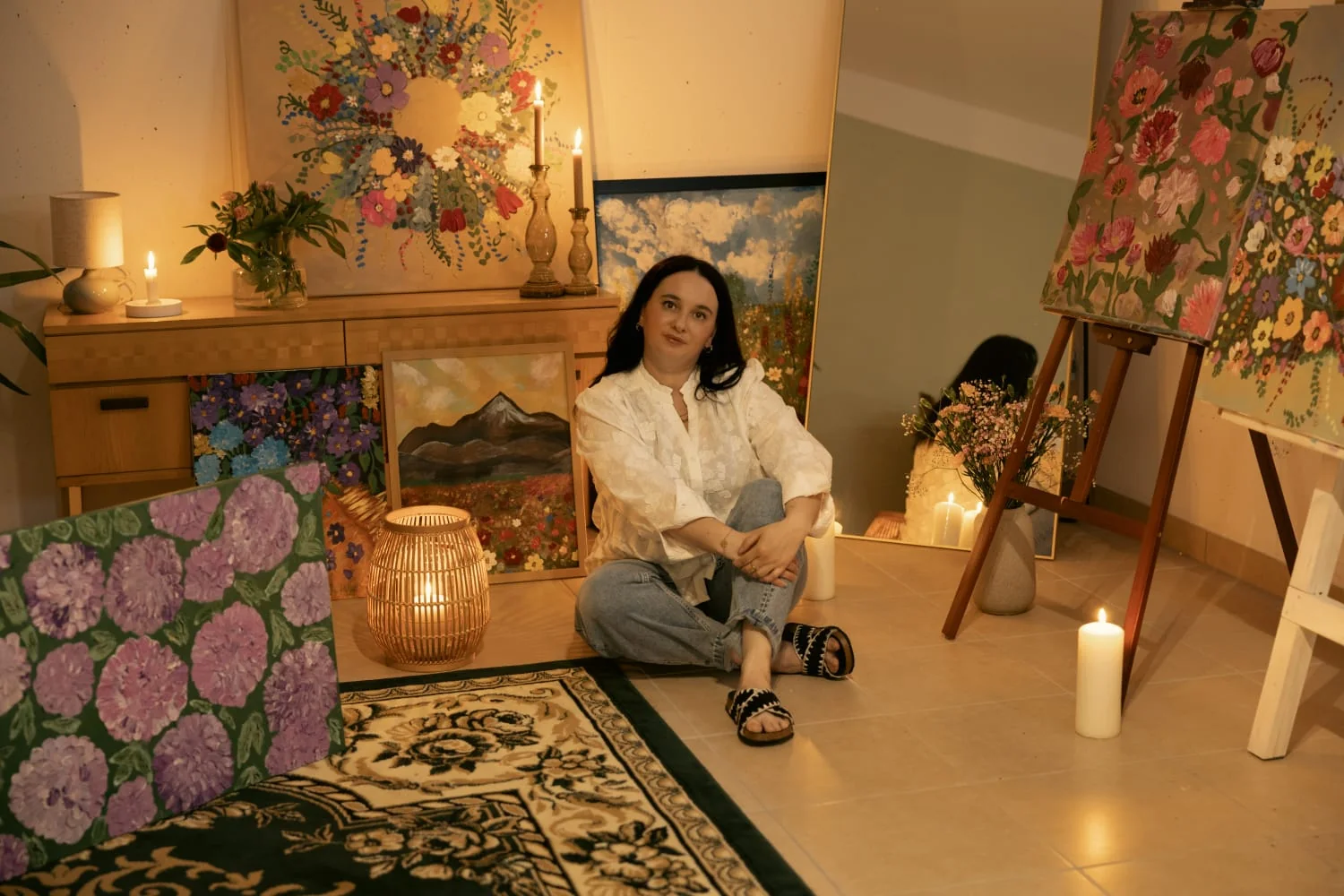 Svetlana Blech in ihrem Atelier